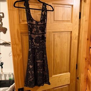 For Love And Lemons Black Lace Backless Dress